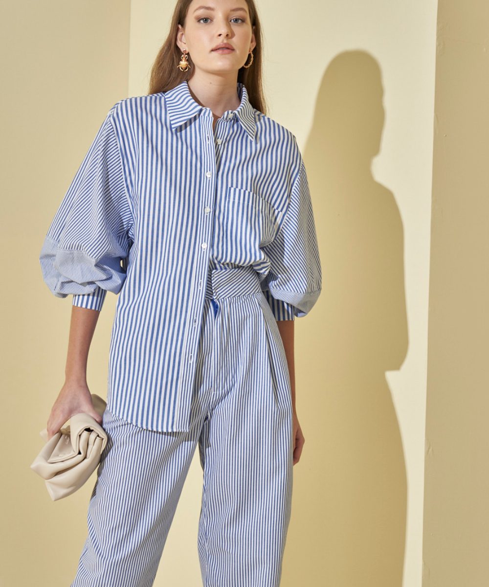 Alternative view of Calça Reta Com Listras - L'Cecci