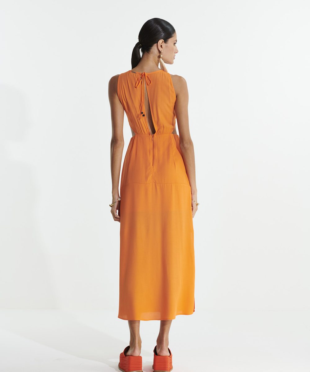 Alternative view of Vestido com argola - L'cecci - Laranja warm