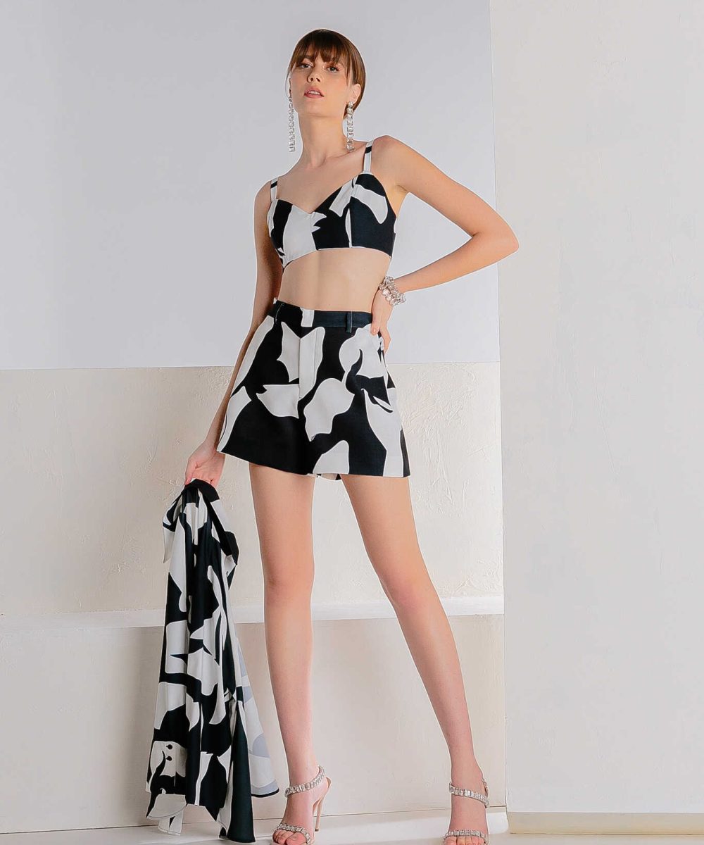 Alternative view of Conjunto Camisa Top E Short - CAOS