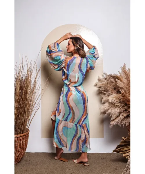 Alternative view of Chemise Fluída Lençóis - Karla Vivian Beach Brazil