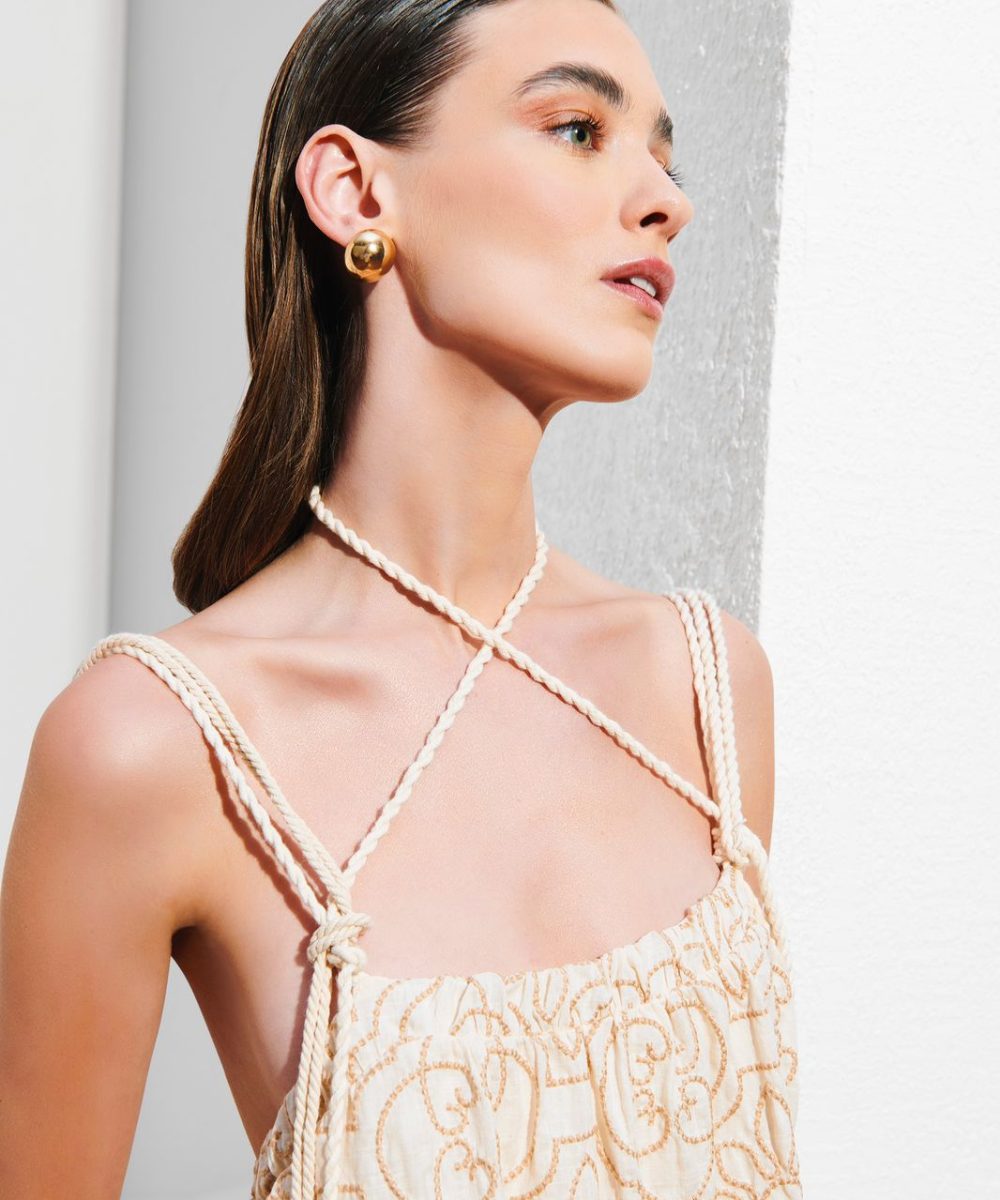 Alternative view of VESTIDO BORDADO-L CECCI