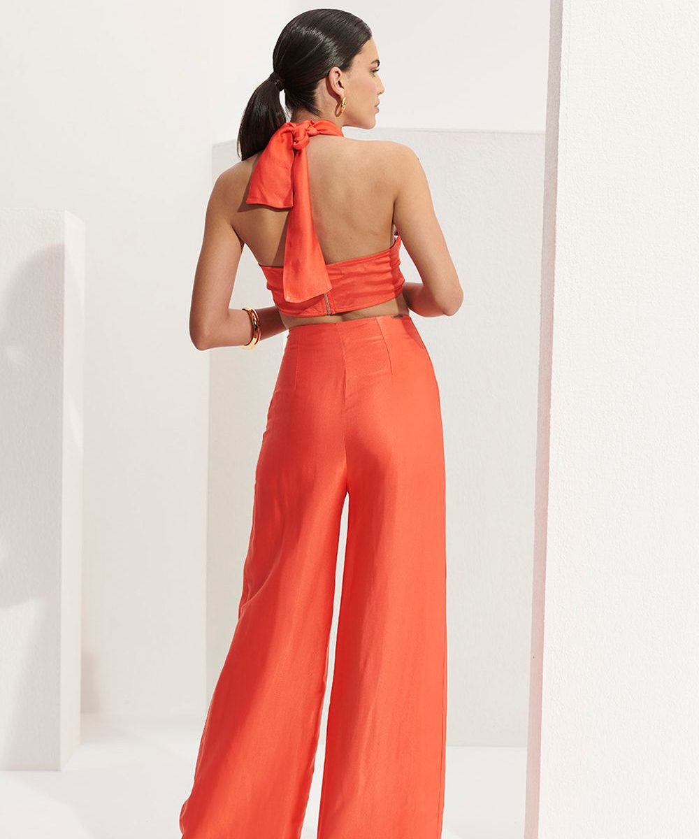 Alternative view of Calça Pantalona Acetinada Marker