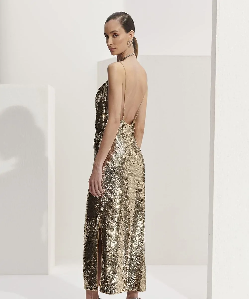 Alternative view of Vestido Midi Paete - L'Cecci