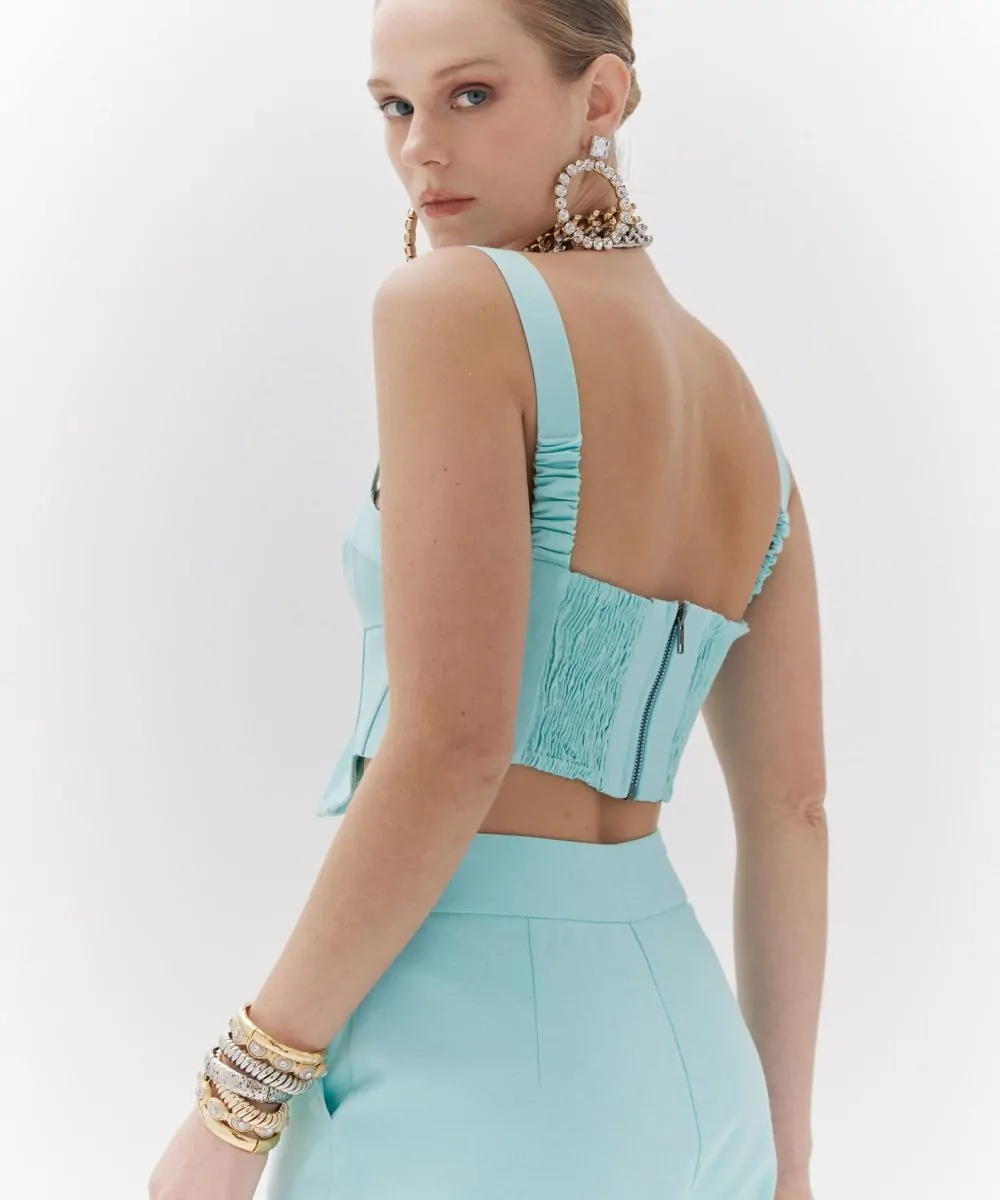 Alternative view of Blusa Corset Cropped - Amar de Amarante