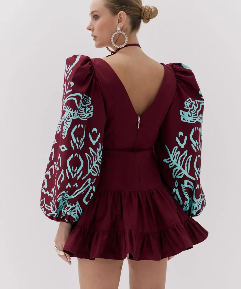 Alternative view of Vestido Curto Manga Longa - Amar de Amarante