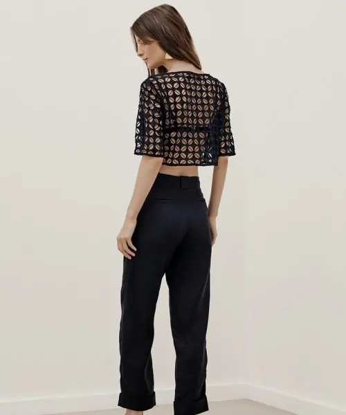 Alternative view of Blusa Manga Curta Jennie Black - Vix