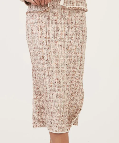 Alternative view of Saia Lapis em Tricot Jacquard - Viviane Furrier