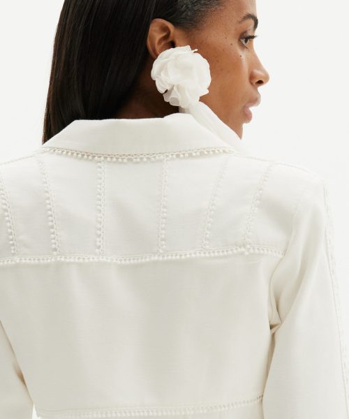 Alternative view of Blazer Corset Cropped Branco - Amarante do Brasil