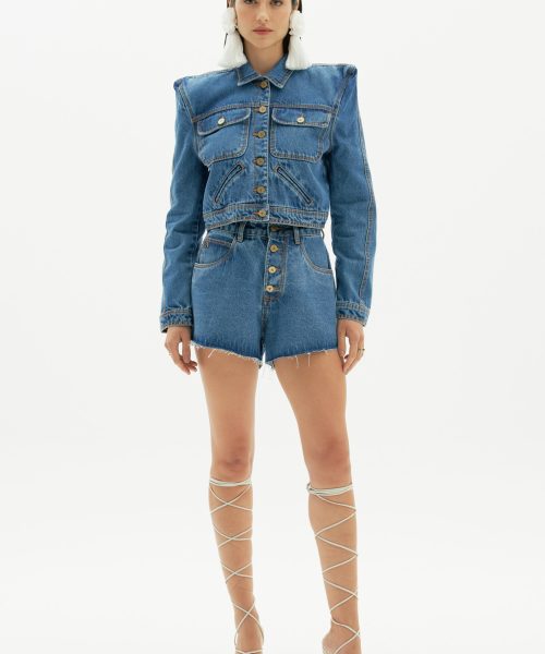 Alternative view of Jaqueta Jeans com Ombreira - Amarante do Brasil