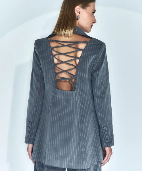 Alternative view of Blazer Com Abertura Cinza