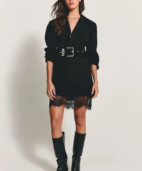 Alternative view of Vestido Ema preto - ByNV