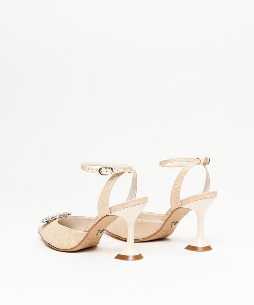 Alternative view of Scarpin Salto Fino Aplicação Palha e Strass - Amarante do Brasil