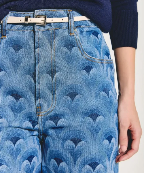 Alternative view of Calça Jeans Cristiane Est. Art Deco - ByNV