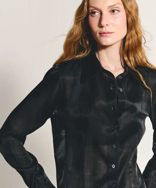 Alternative view of Camisa Jamile Preto - ByNV