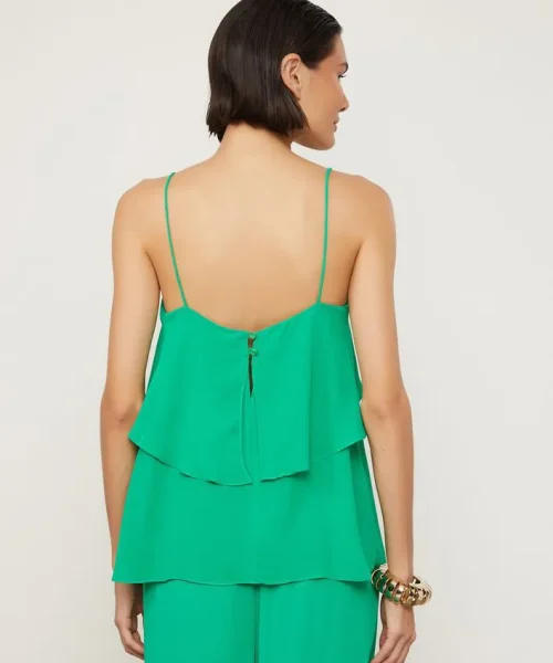 Alternative view of Blusa De Georgette Com Decote De Babado - Animale