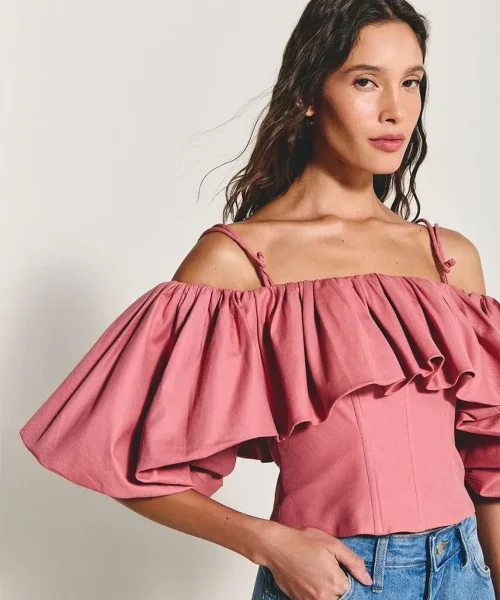 Alternative view of Blusa Chiara Rosa Malve - ByNV