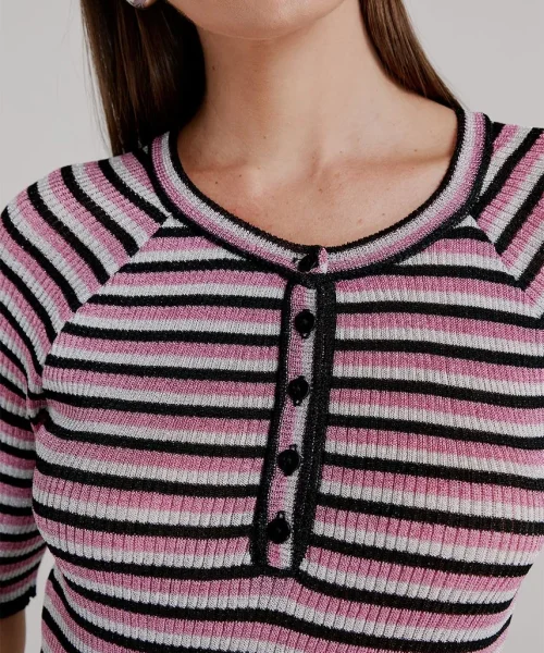 Alternative view of Blusa Tricot Lilia Pink - ByNV