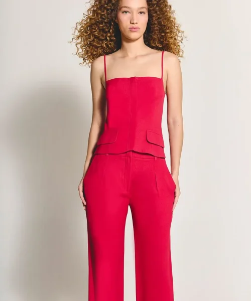 Alternative view of Calça Fernanda Vermelho Goiaba - ByNV