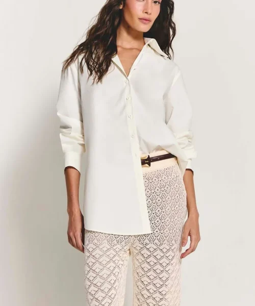 Alternative view of Calça Tricot Sofie Bege Fog - ByNV