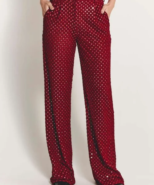 Alternative view of Calça Carmelita Vermelho Ameixa - ByNV