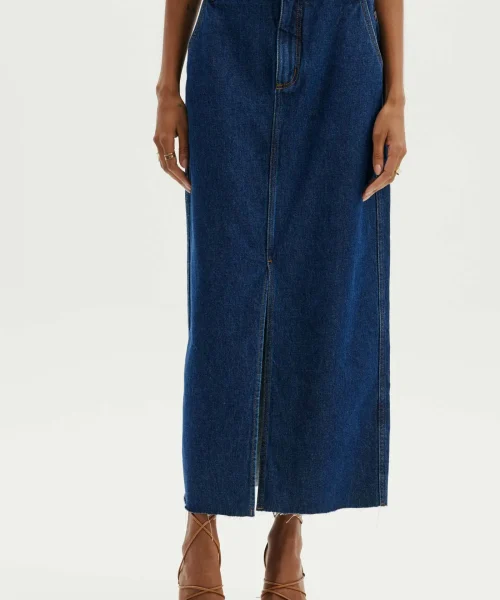 Alternative view of Saia Jeans Super Midi Super High - Amarante