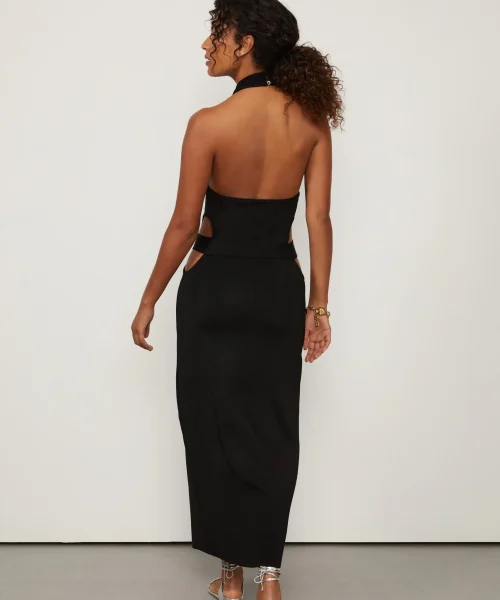 Alternative view of Vestido Midi De Tricot Sem Mangas - Animale