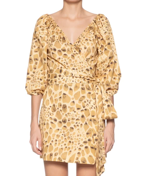 Alternative view of Vestido Curto Manga Bufante - Animale