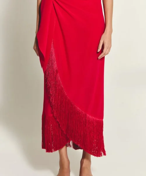 Alternative view of Saia Ceci Vermelho Cereja - ByNV