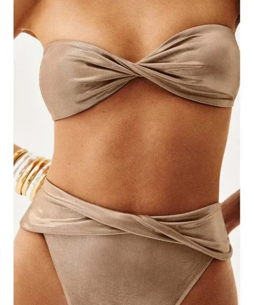 Alternative view of Top Bandeau Cassie Champagne -  ViX