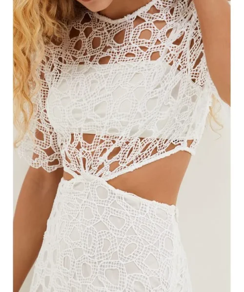 Alternative view of Vestido Longo Joelle Off White - Vix