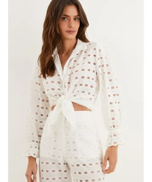 Alternative view of Blusa Manga Longa Zita Off White - ViX