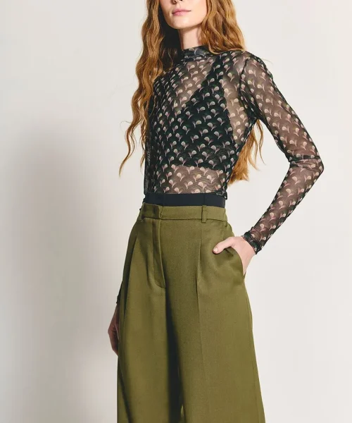 Alternative view of Calça Marieta Verde Army - ByNv