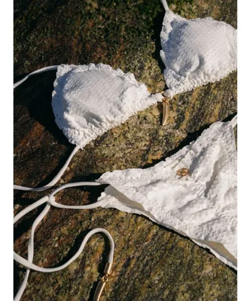 Alternative view of Calcinha Scales Ripple Diara Offwhite - Vix