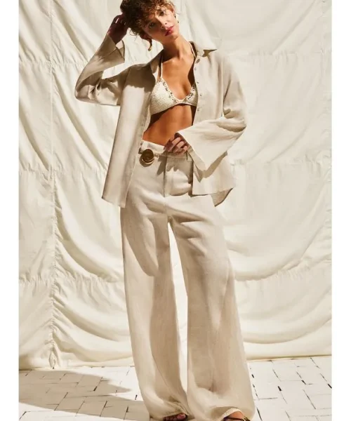 Alternative view of Camisa Manga Longa Luma Natural - Vix