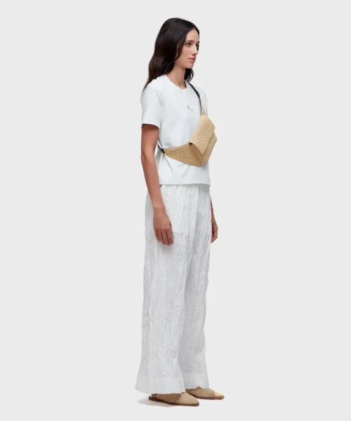 Alternative view of Calça Reta Wrinkle Tricoline - Osklen