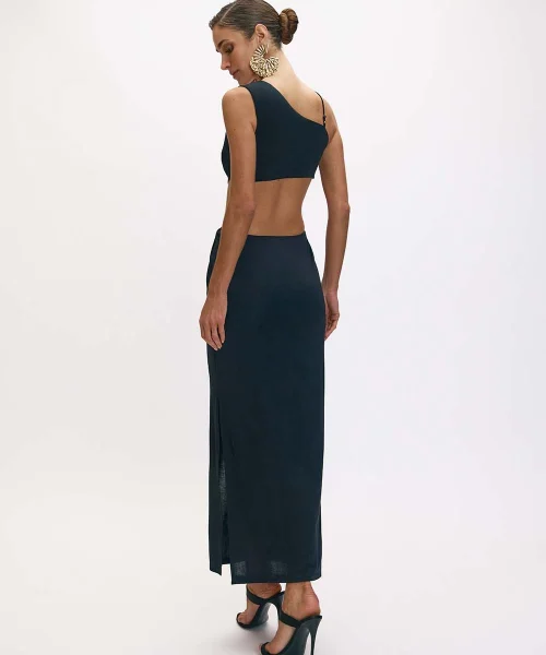 Alternative view of Vestido Longo Reto Mila - Oasis