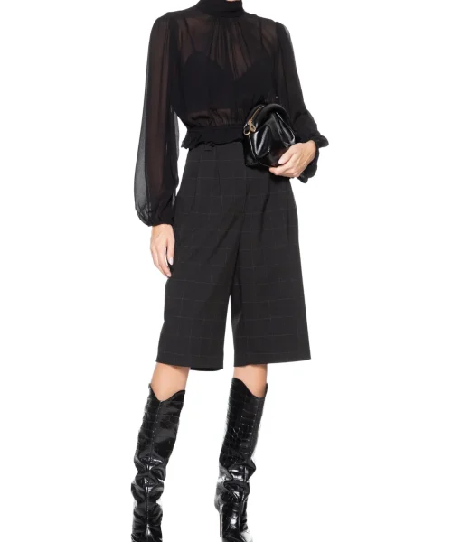 Alternative view of Blusa Manga Longa Livia Preto - Animale