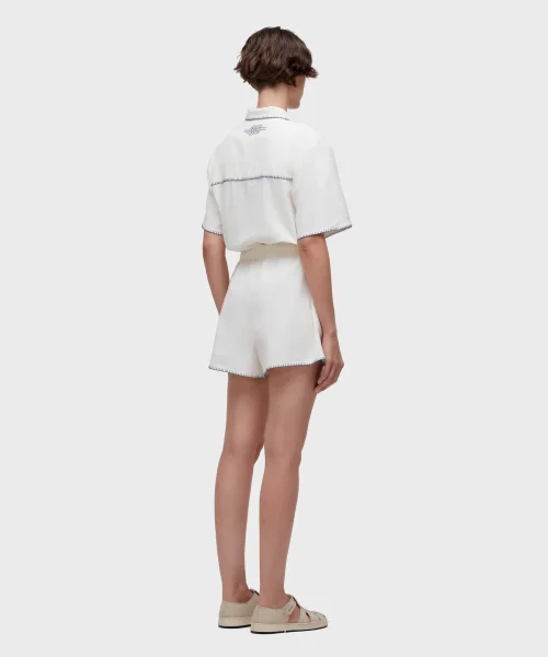 Alternative view of Short Bordado Knot Off White - Osklen