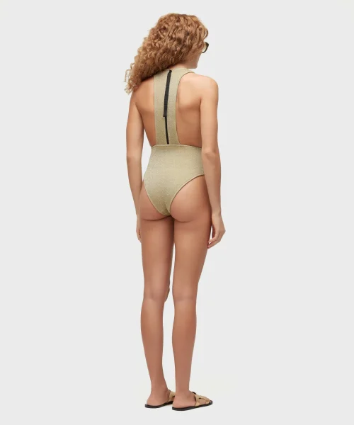 Alternative view of Maiô Tricot Lurex Dourado - Osklen