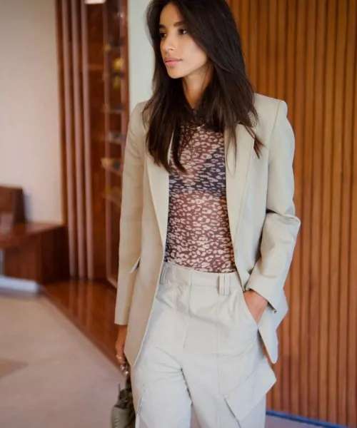 Alternative view of Blazer Bolsos Kaki - Animale