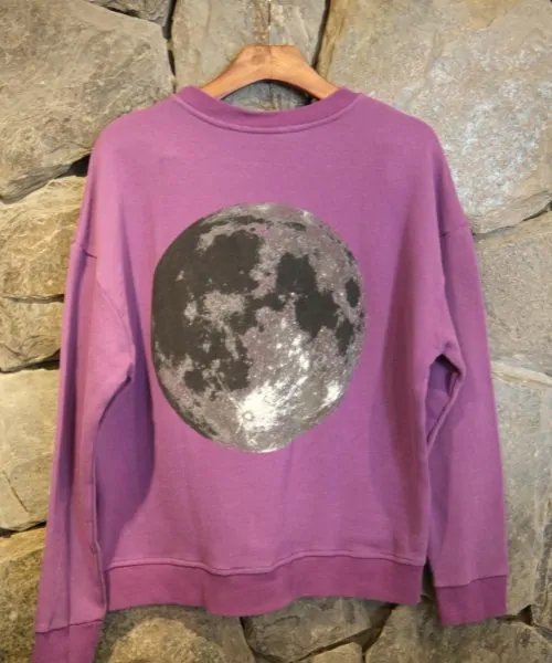 Alternative view of Moletom Fun Mystic Moon Roxo - Animale
