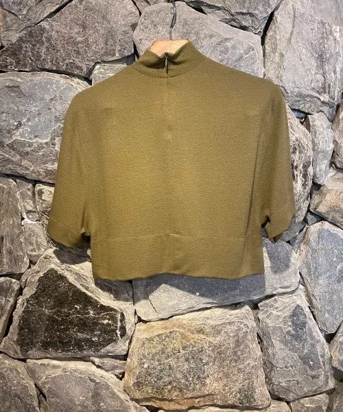 Alternative view of Blusa Malha Crepe Verde - Animale