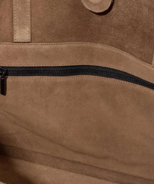 Alternative view of Bolsa Tote Yvi Marrom Camurça - Osklen