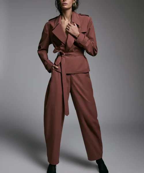 Alternative view of Jaqueta Selene Terracota - LINI