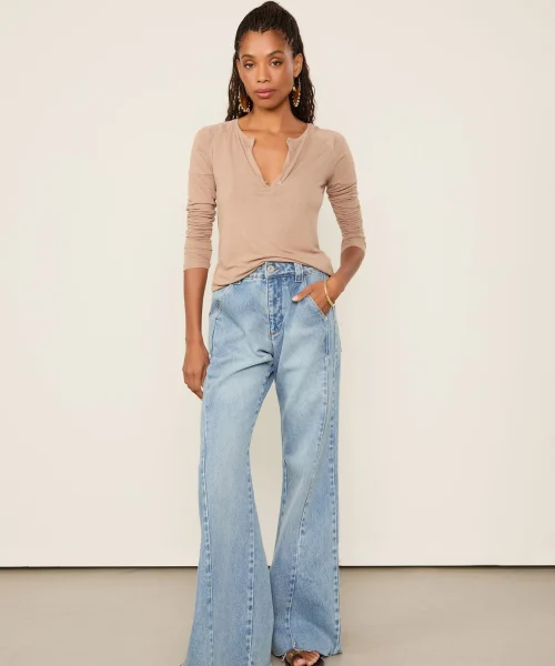 Alternative view of Blusa Manga Longa Raglan Marrom Tassel - Animale