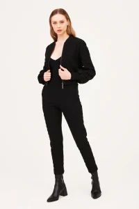 Mini Jaqueta em Tricot Tweed Check - Viviane Furrier
