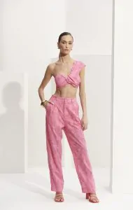Calça Reta Bordada - L´Cecci