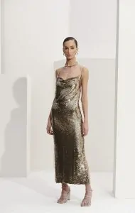 Vestido Midi Paete - L'Cecci