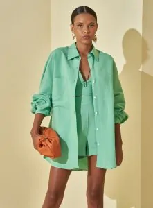 Camisa Oversized Linho - L'Cecci