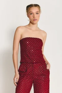 Cropped Beca Vermelho Ameixa - ByNV